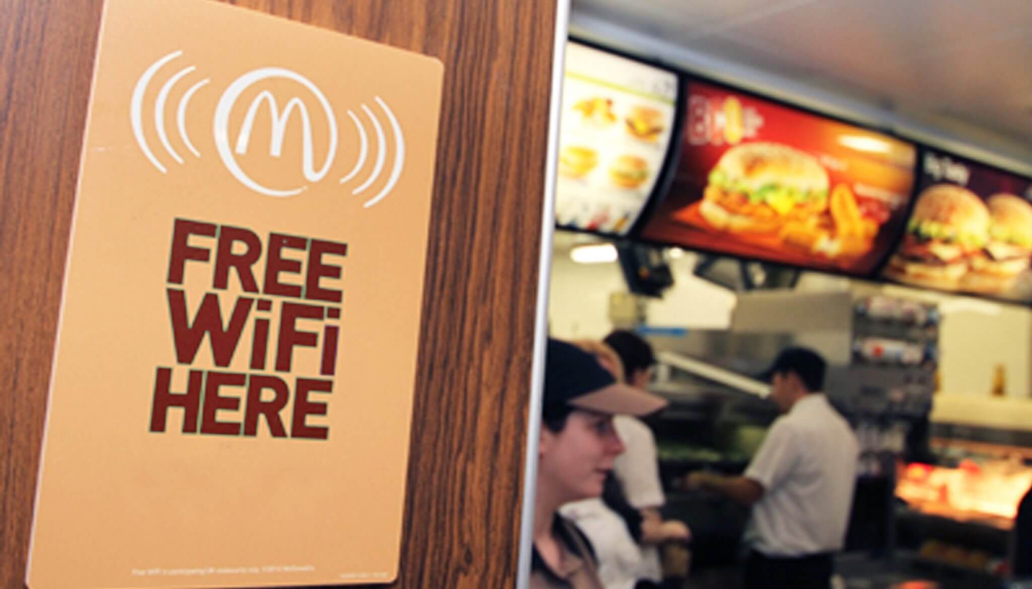 Surfez sur Internet grâce au wifi gratuit dans les fast-foods 
