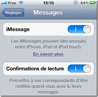 enlever confirmation lecture iphone